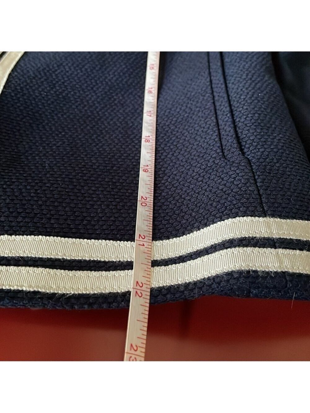 Talbots Blue White Trim Blazer Size 6 Petite - Picture 16 of 16